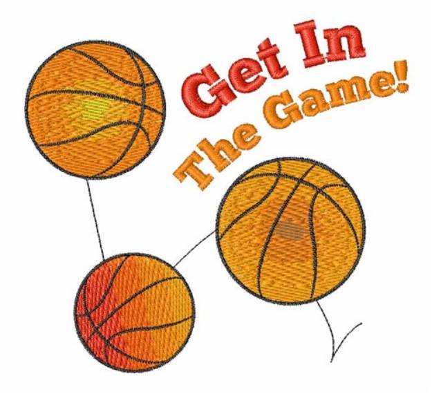 Picture of Get In the Game Machine Embroidery Design