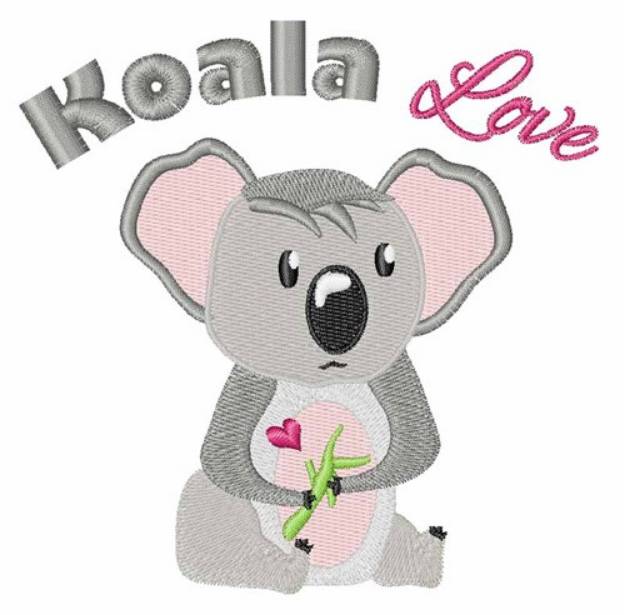 Picture of Koala Love Machine Embroidery Design