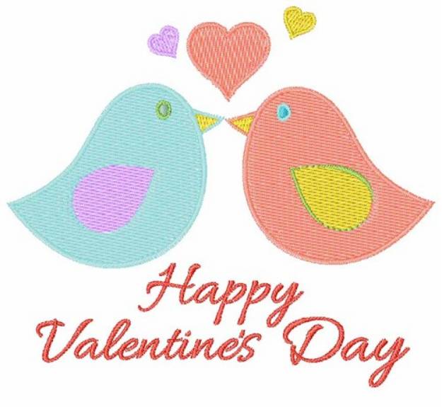 Picture of Valentines Day Birds Machine Embroidery Design