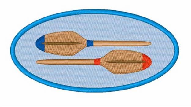 Picture of Boat Oars Machine Embroidery Design