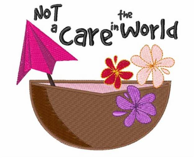 Picture of Not A Care Machine Embroidery Design