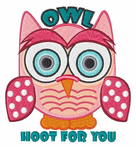 Picture of Hoot For You Machine Embroidery Design