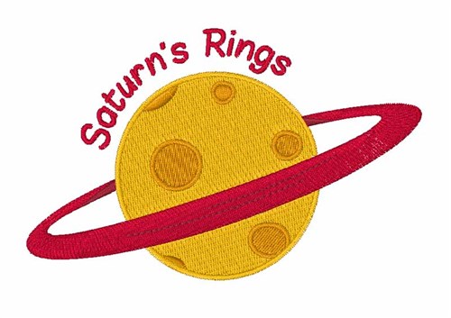 Saturns Rings Machine Embroidery Design