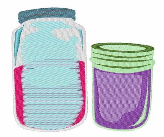 Picture of Canning Jars Machine Embroidery Design