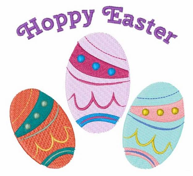 Picture of Hoppy Easter Machine Embroidery Design