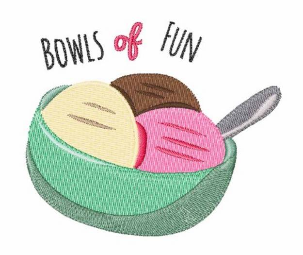 Picture of Bowls Of Fun Machine Embroidery Design