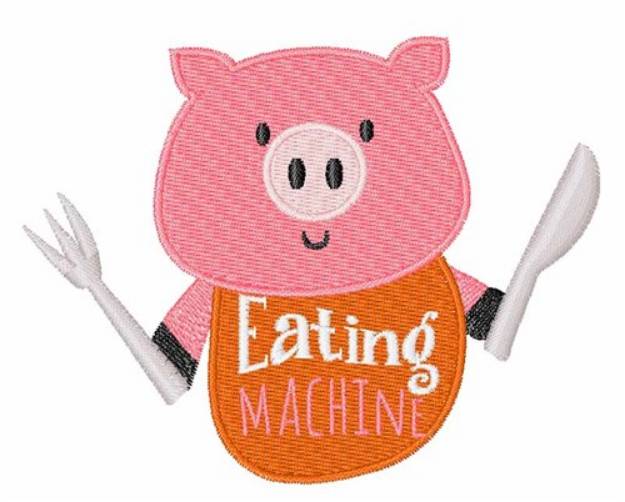 Picture of Eating Machine Machine Embroidery Design