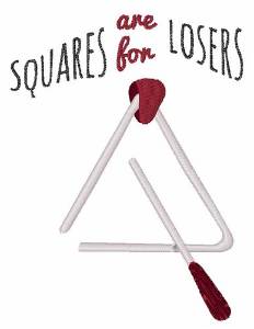 Picture of Squares Are For Losers Machine Embroidery Design