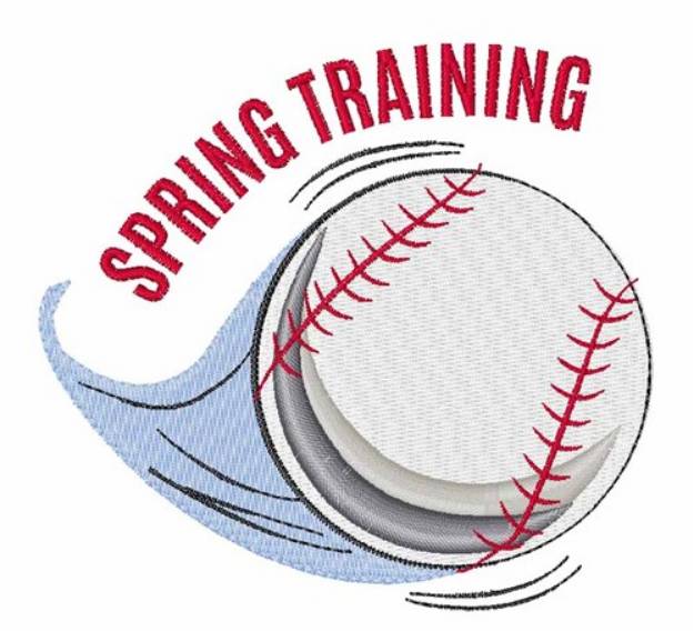 Picture of Spring Training Machine Embroidery Design