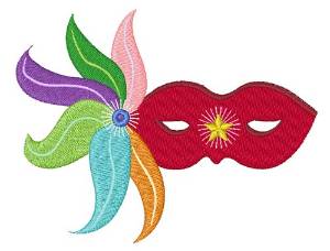 Picture of Masquerade Mask Machine Embroidery Design