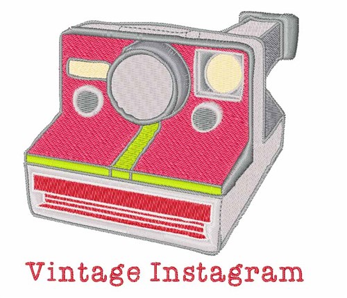 Vintage Instagram Machine Embroidery Design