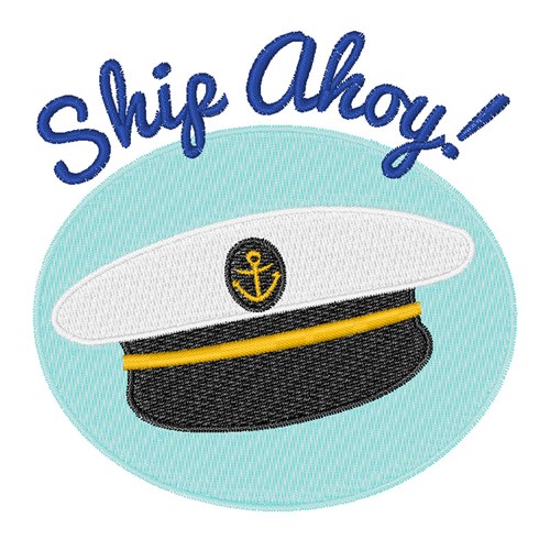 Ship Ahoy Machine Embroidery Design
