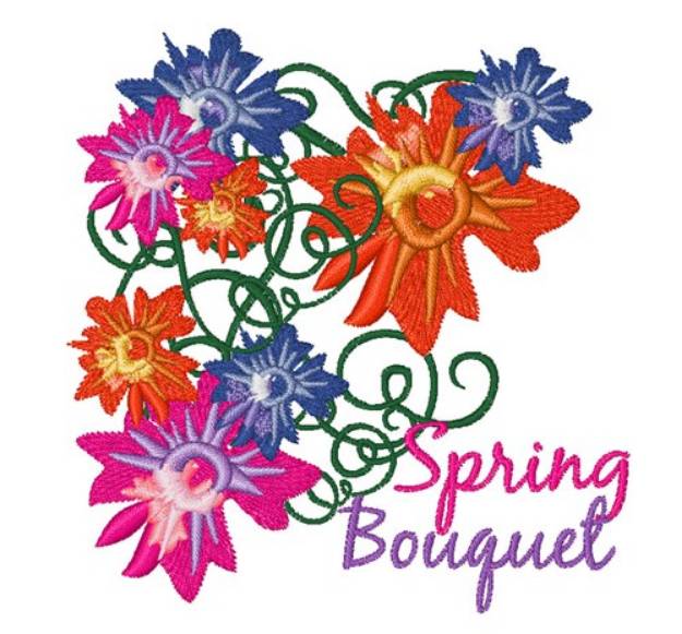 Picture of Spring Bouquet Machine Embroidery Design