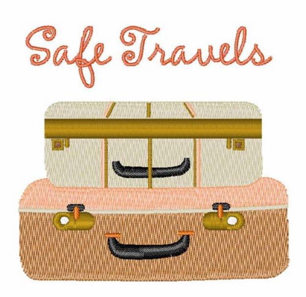 Picture of Safe Travels Machine Embroidery Design