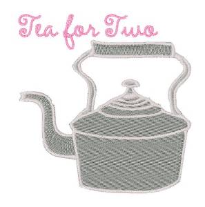 Picture of Tea For Two Machine Embroidery Design