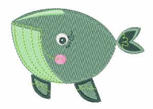 Picture of Cute Whale Machine Embroidery Design