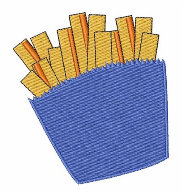 Picture of French Fries Machine Embroidery Design