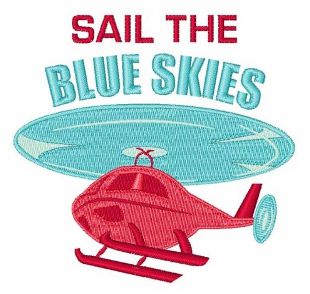 Picture of Blue Skies Machine Embroidery Design