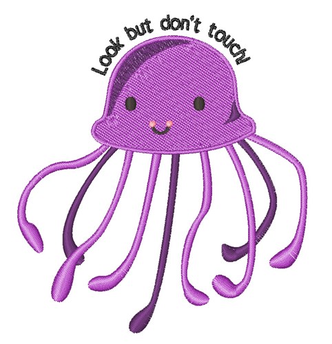 Dont Touch Machine Embroidery Design