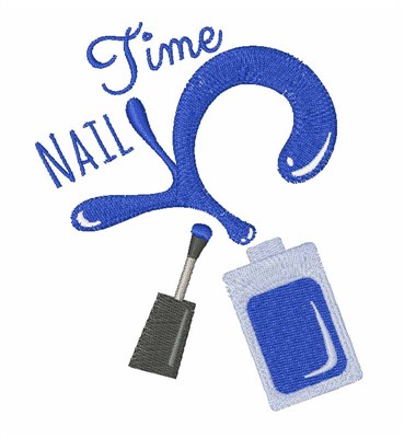 Nail Time Machine Embroidery Design