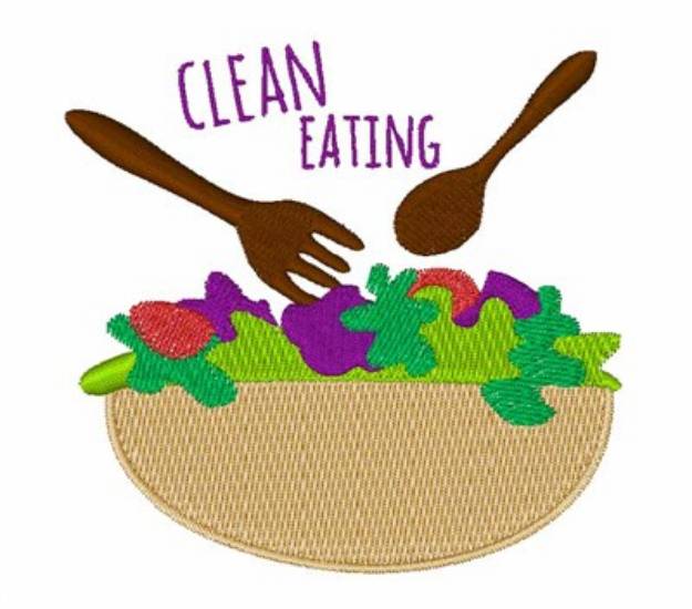 Picture of Clean Eating Machine Embroidery Design