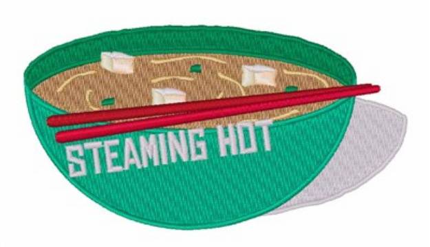 Picture of Steaming Hot Machine Embroidery Design