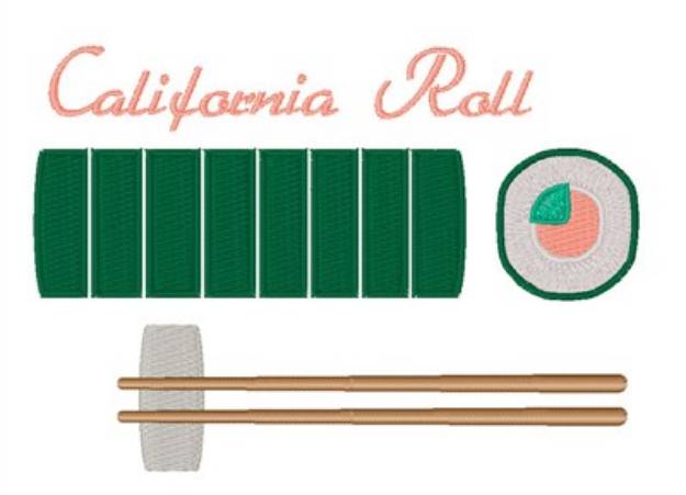 Picture of California Roll Machine Embroidery Design