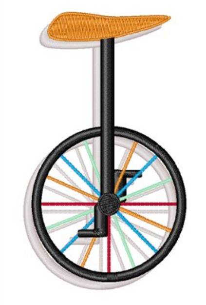 Picture of Unicycle Machine Embroidery Design