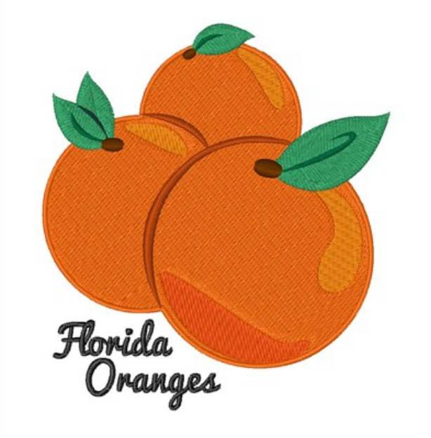 Picture of Florida Oranges Machine Embroidery Design