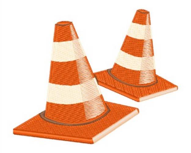 Picture of Safety Cones Machine Embroidery Design