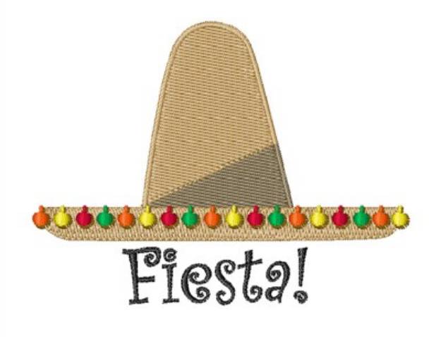 Picture of Fiesta Hat Machine Embroidery Design