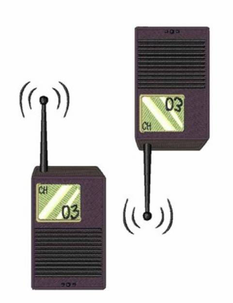 Picture of Walkie-Talkie Machine Embroidery Design