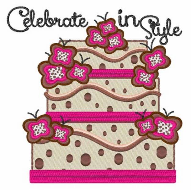 Picture of Celebrate in Style Machine Embroidery Design