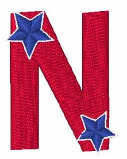 Picture of Patriotic N Machine Embroidery Design