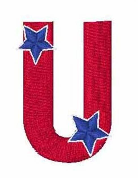 Picture of Patriotic U Machine Embroidery Design