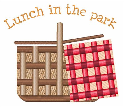 Lunch In Park Machine Embroidery Design