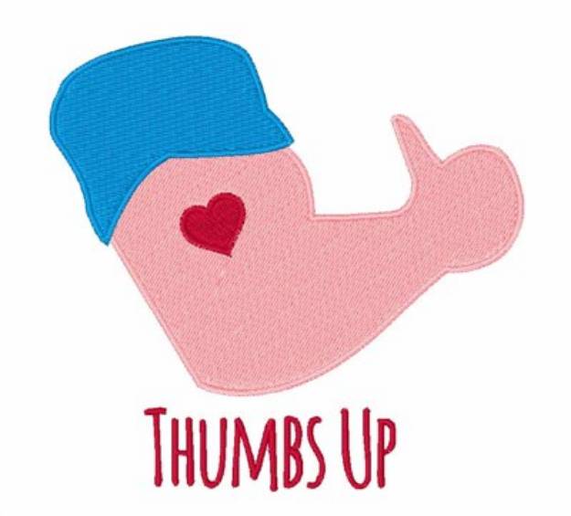 Picture of Thumbs Up Machine Embroidery Design