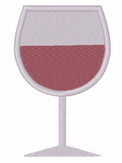 Picture of Wine Glass Machine Embroidery Design