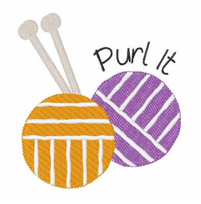 Purl It Machine Embroidery Design