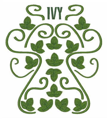 Ivy Machine Embroidery Design
