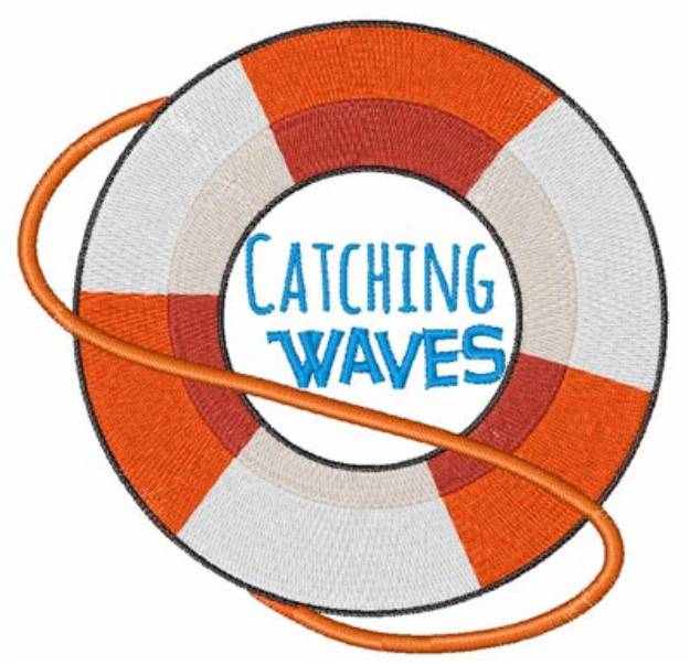 Picture of Catching Waves Machine Embroidery Design