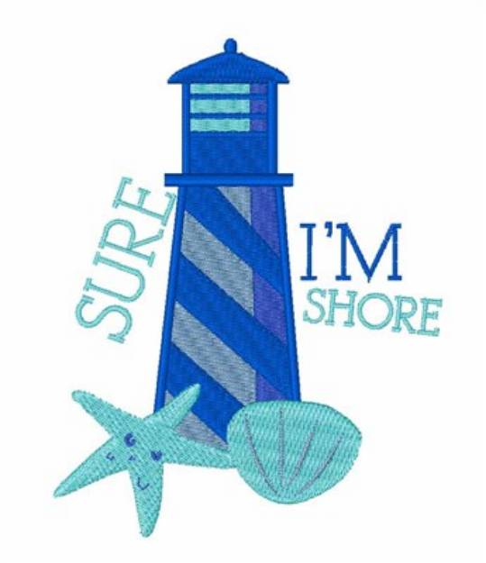 Picture of Sure Im Shore Machine Embroidery Design