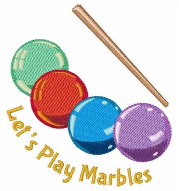 Picture of Play Marbles Machine Embroidery Design