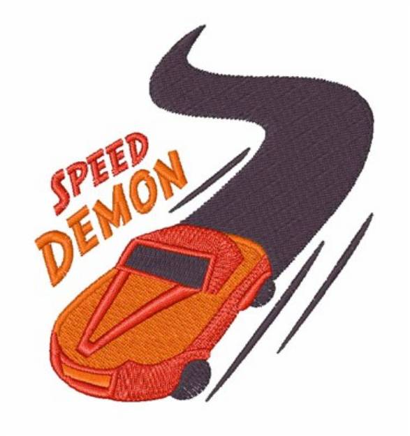 Picture of Speed Demon Machine Embroidery Design