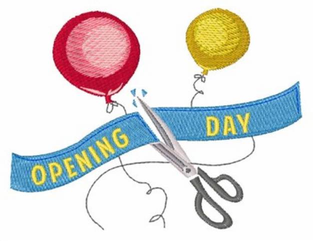 Picture of Opening Day Machine Embroidery Design