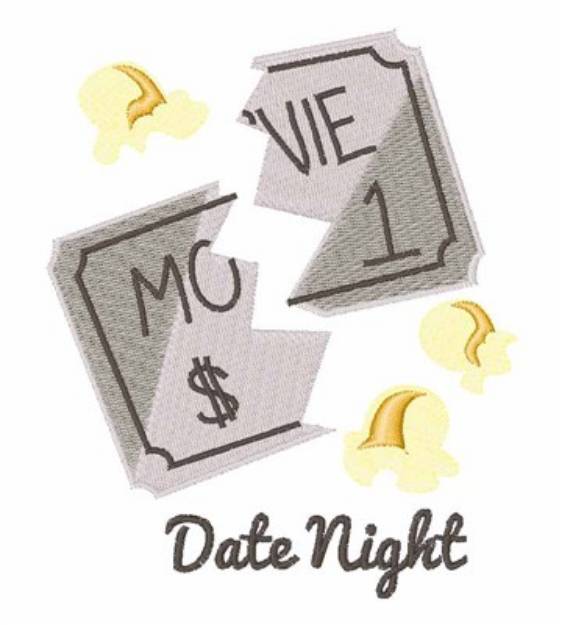 Picture of Date Night Machine Embroidery Design