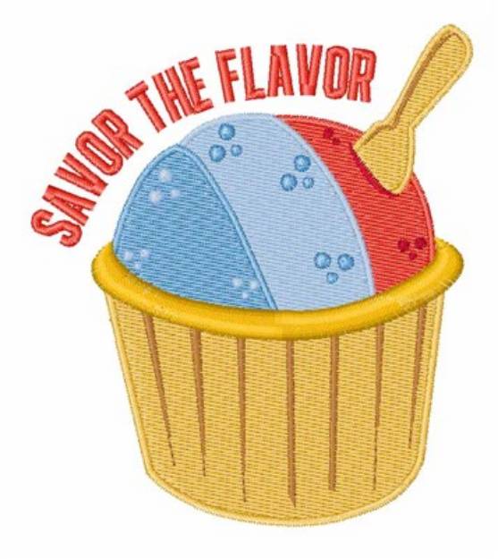 Picture of Savor The Flavor Machine Embroidery Design