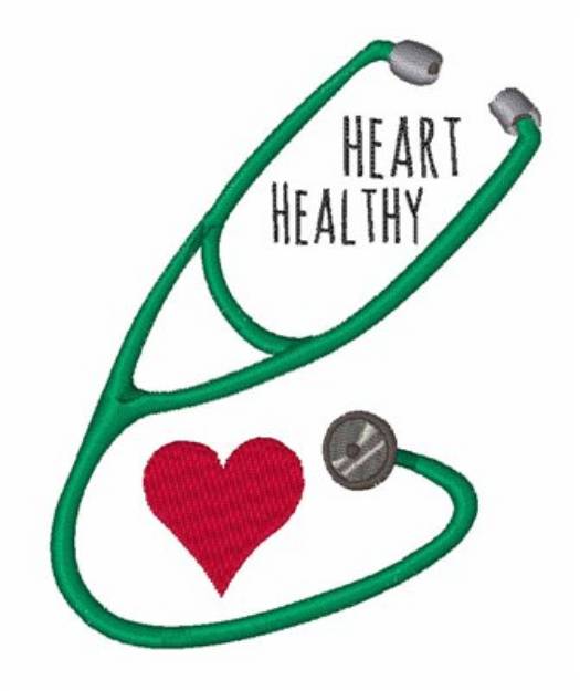 Picture of Heart Healthy Machine Embroidery Design