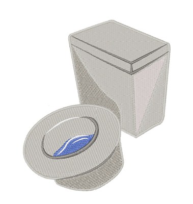 Toilet Machine Embroidery Design