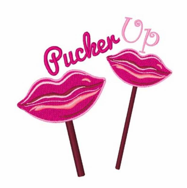 Picture of Pucker Up Machine Embroidery Design